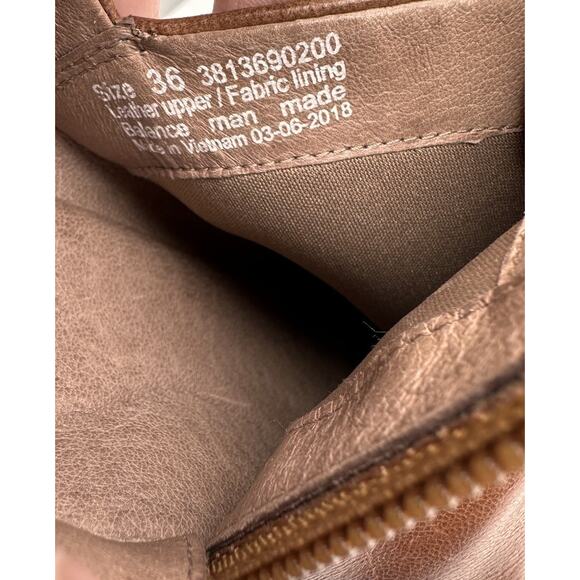 Dansko Raina Leather Ankle Booties Sz 36 US 5.5-6 Brown Arch Support Side Zip EC - Picture 9 of 13